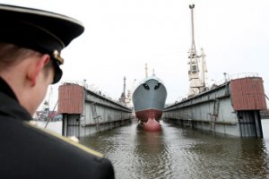 Спуск на воду фрегата Адмирал флота Советского Союза Горшков проекта 22350